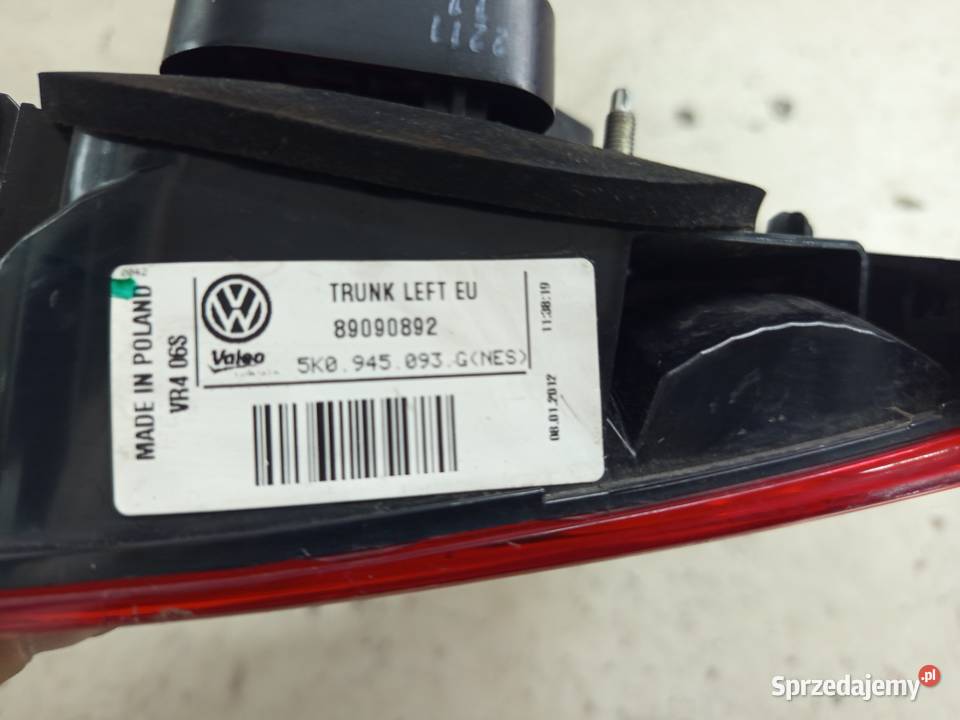 Lampy tylne golf 6 le PR orginalne używane osobowe podkarpackie Rzeszów