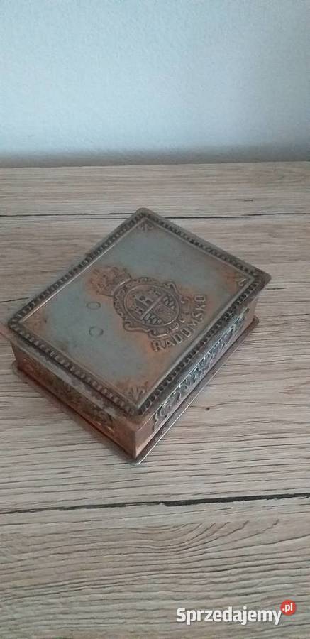 Mosiężna szkatułka Radomsko Antyki Przedbórz