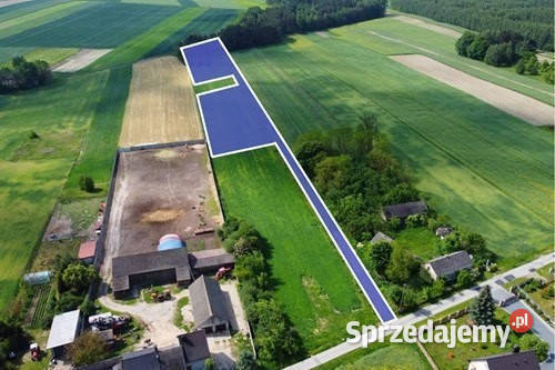Teren inwestycyjny 9538 m2 z WZ Borki Jędrzejów