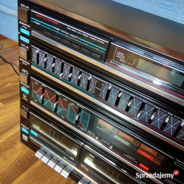 Sanyo JA477 japońska wieżamega brzmieniekorektor dolnośląskie