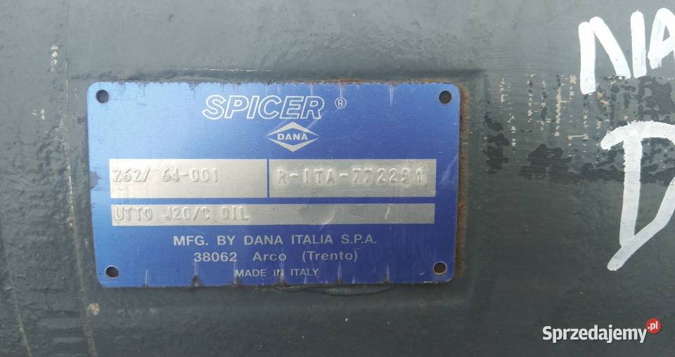 Most DANA SPICER 262 64001 Holland John Deere Kielce