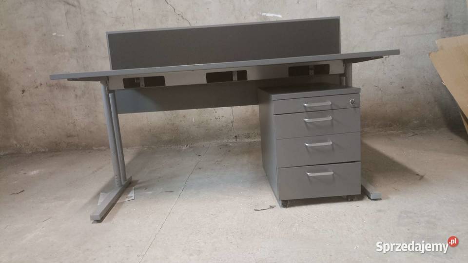 Biurko 160x80 szare regulowana wysokość Nowy Krosno sprzedam