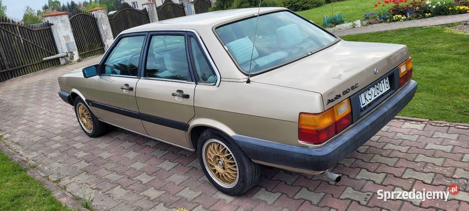 Audi 80 B2 18 B 90 AT 1986 złoty idealny okazja Rok produkcji 1986 Krasnystaw