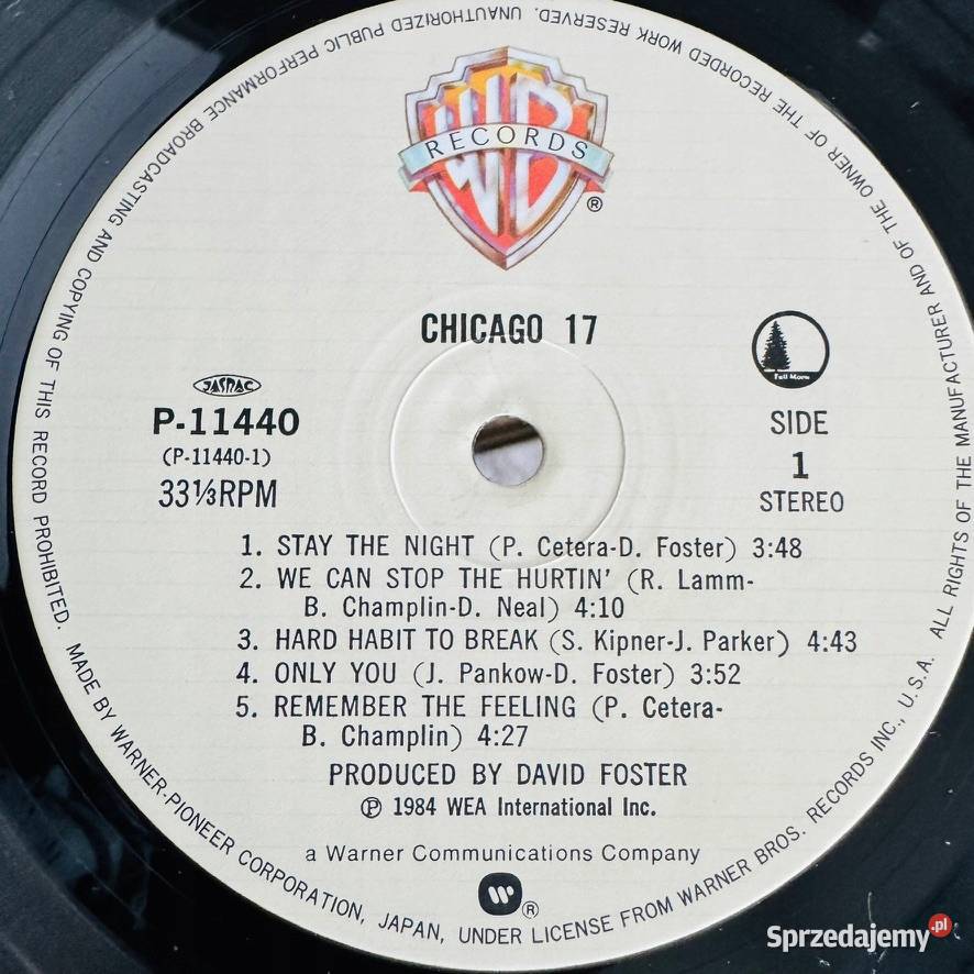 Chicago Chicago XVII 17 NMM Japan Obi LP 1984 Płyty i kasety Gdańsk