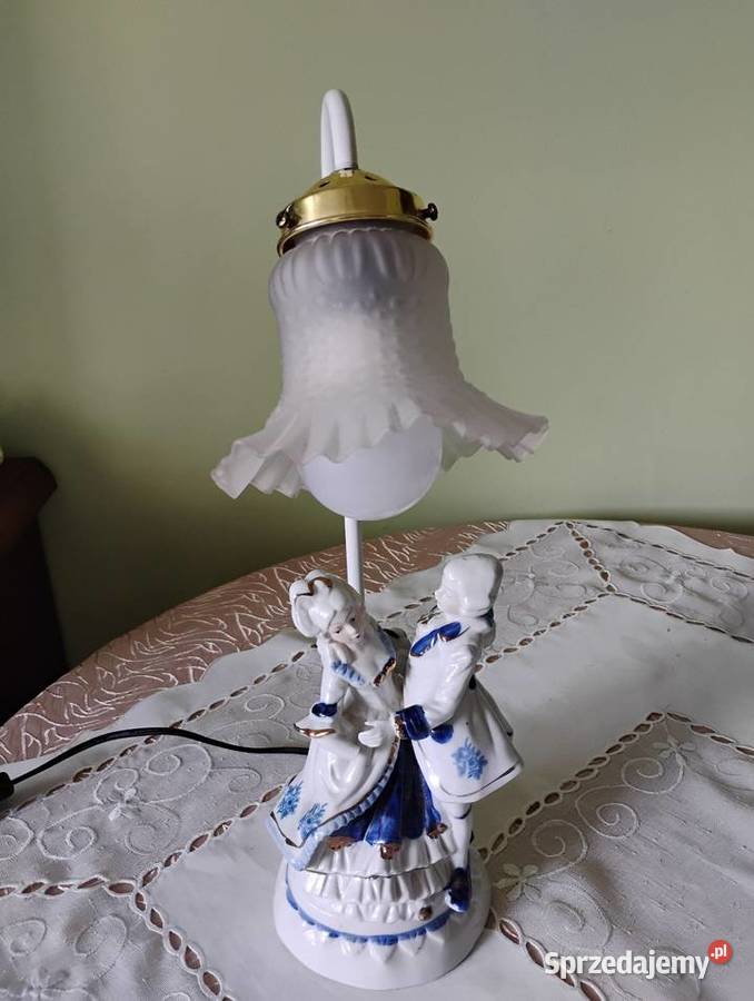 Lampka biurkowa porcelanowa Żory