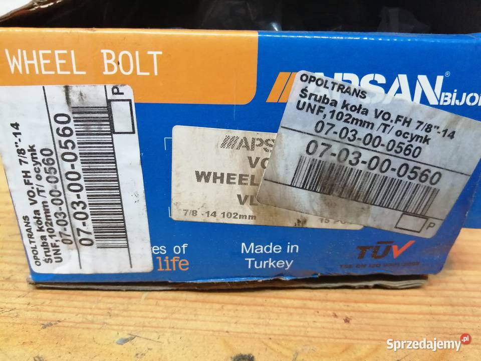 Volvo FHFM szpilki koła nakrętki nowe