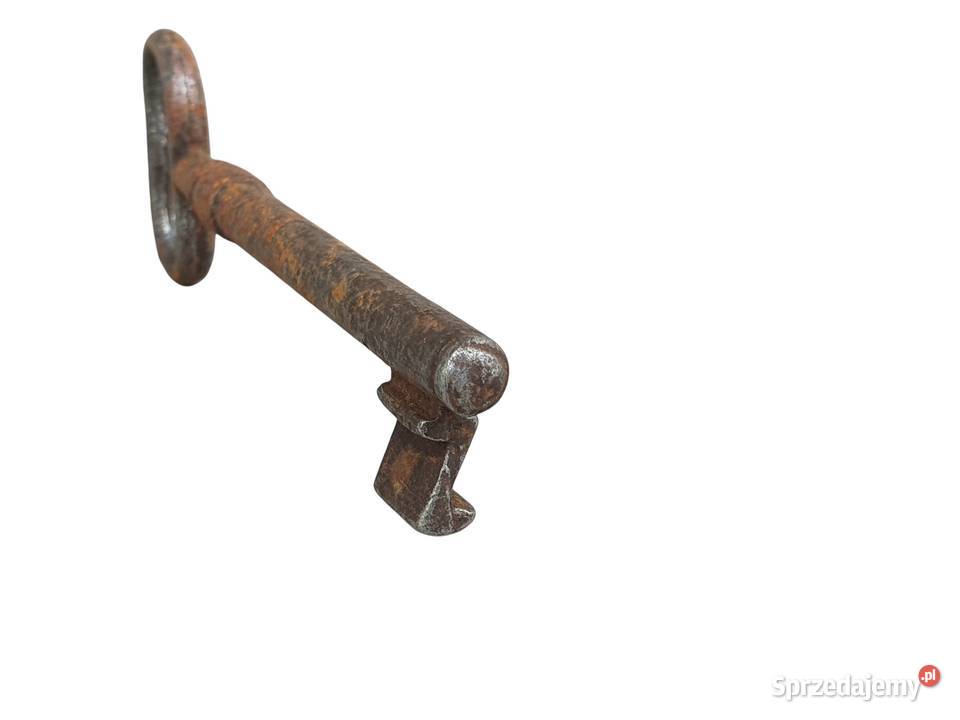Stary stylowy metalowy klucz XVIIIXIX w ręcznie Pozostałe śląskie