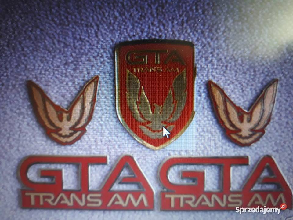 Pontiac Trans Am GTA emblematy nowe Radzymin