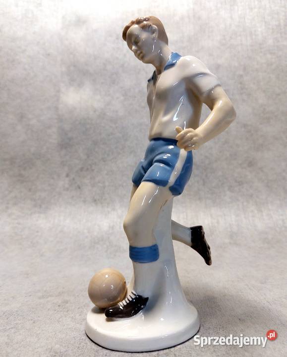 Grafenthal Porcelanowa figurka Piłkarz Szczecin
