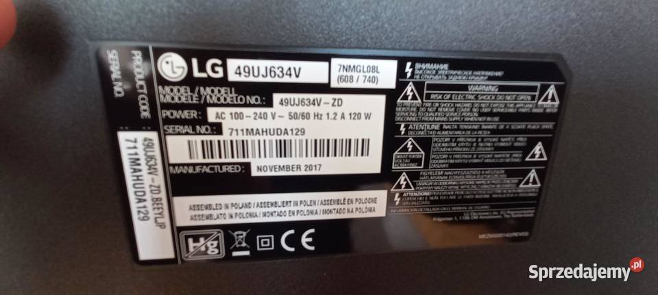 TELEWIZOR LG LED 49 LCD Telewizory Kościan
