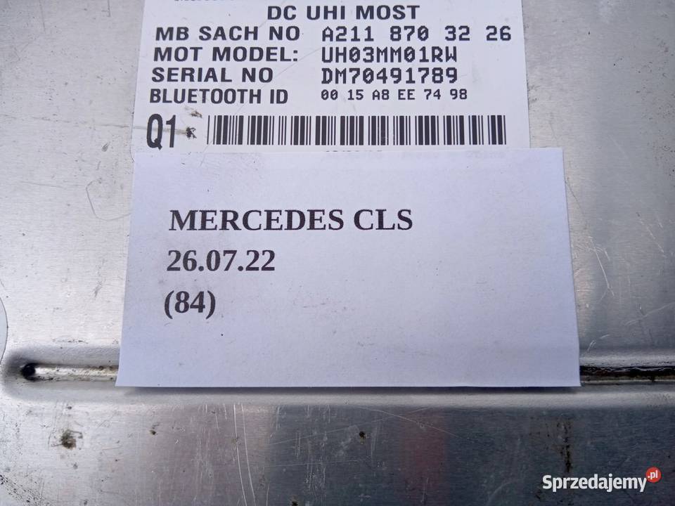MODUŁ STEROWNIK BLUETOOTH MERCEDES CLS W219 W211 Części sprzedam