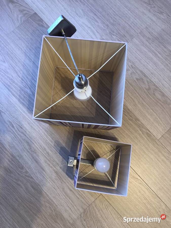 Fioletowa wisząca lampa i kinkiet w pasy Violado małopolskie