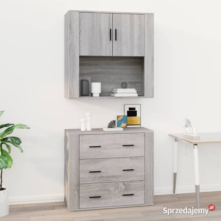 Szafka ścienna szary dąb sonoma 80x33x80 mazowieckie Warszawa