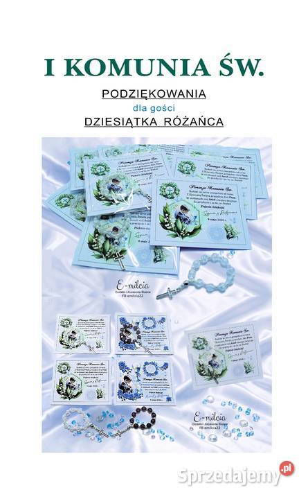 Podziękowania Gości I Komunia Św Chrzest FB Pozostałe Zielona Góra