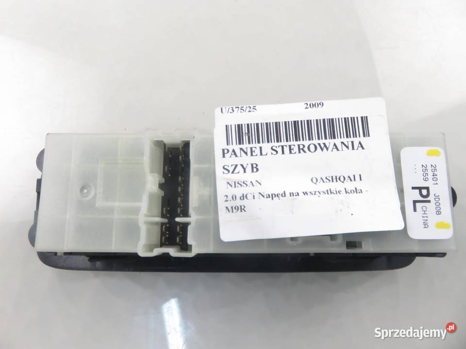 PANEL SZYB NISSAN QASHQAI I 25401JD00B