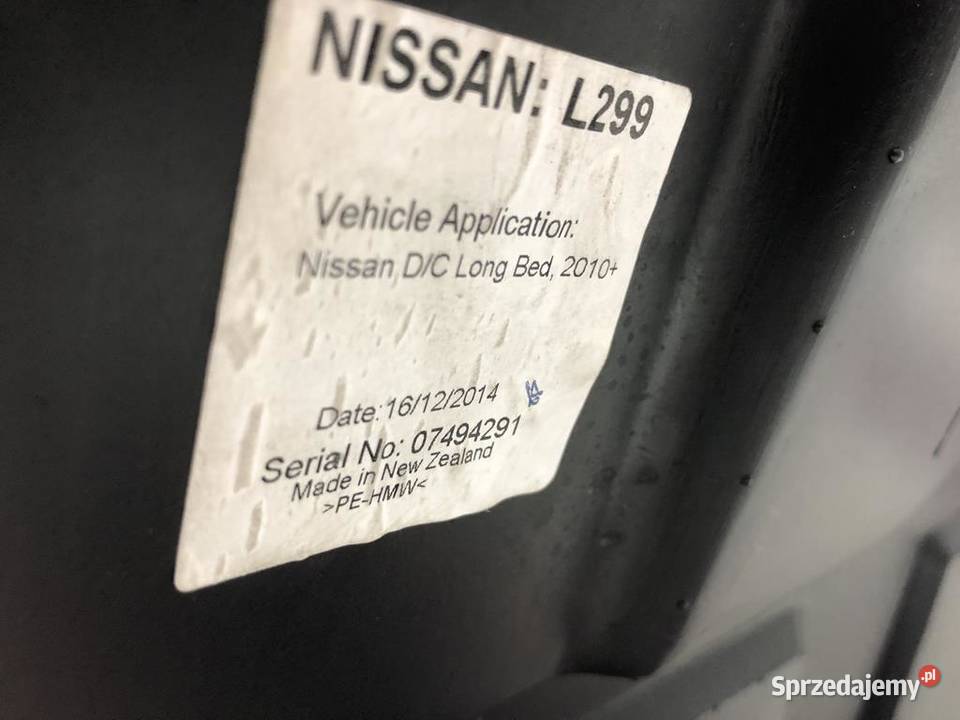 Kuweta wykładzina plastikowa wanna Nissan Navara warmińsko-mazurskie Pasłęk sprzedam