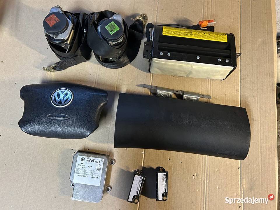 Zestaw airbag pasy moduł czujniki passat b5 Grudziądz sprzedam