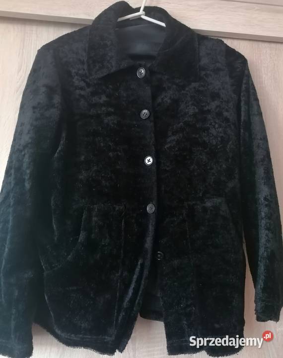 Żakiet futerkowy na podszewceczarnyM łódzkie Łódź