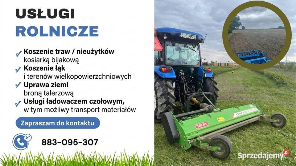 Koszenie łąk nieużytków i działek mulczowanie Łęczna