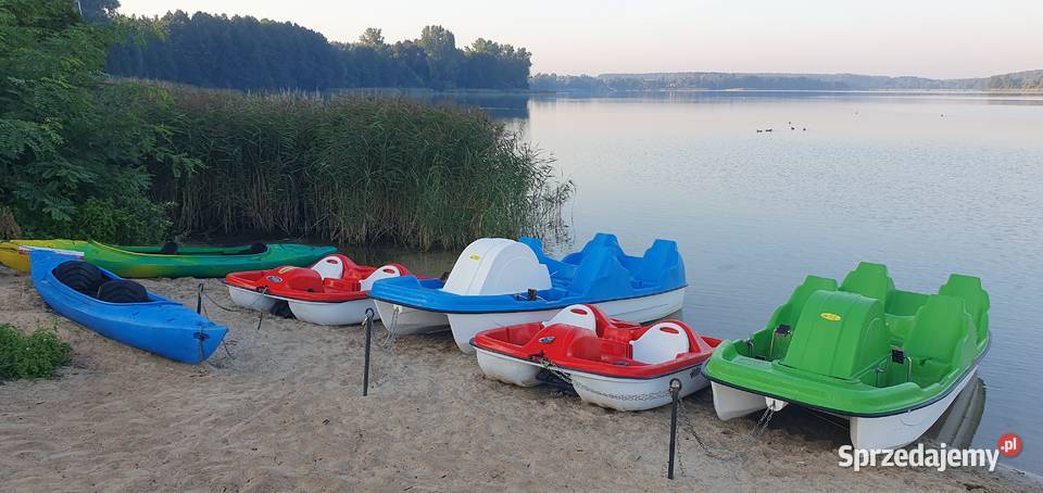 Domki domek z bala plaży jezioro Głuszyńskie Orle