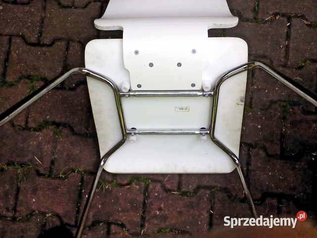 Krzesła drewno metal 6 sztuk