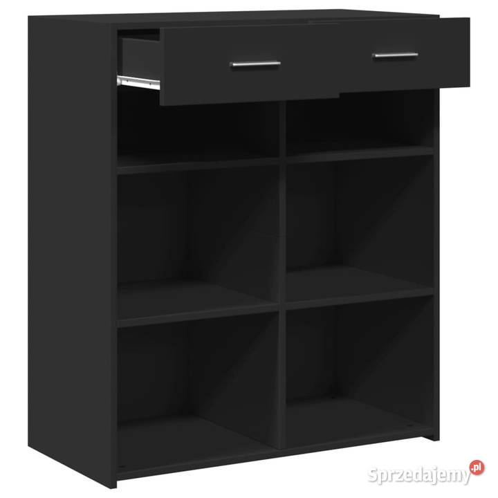 Szafka czarna 80x425x93 materiał drewnopochodny Pozostałe Warszawa