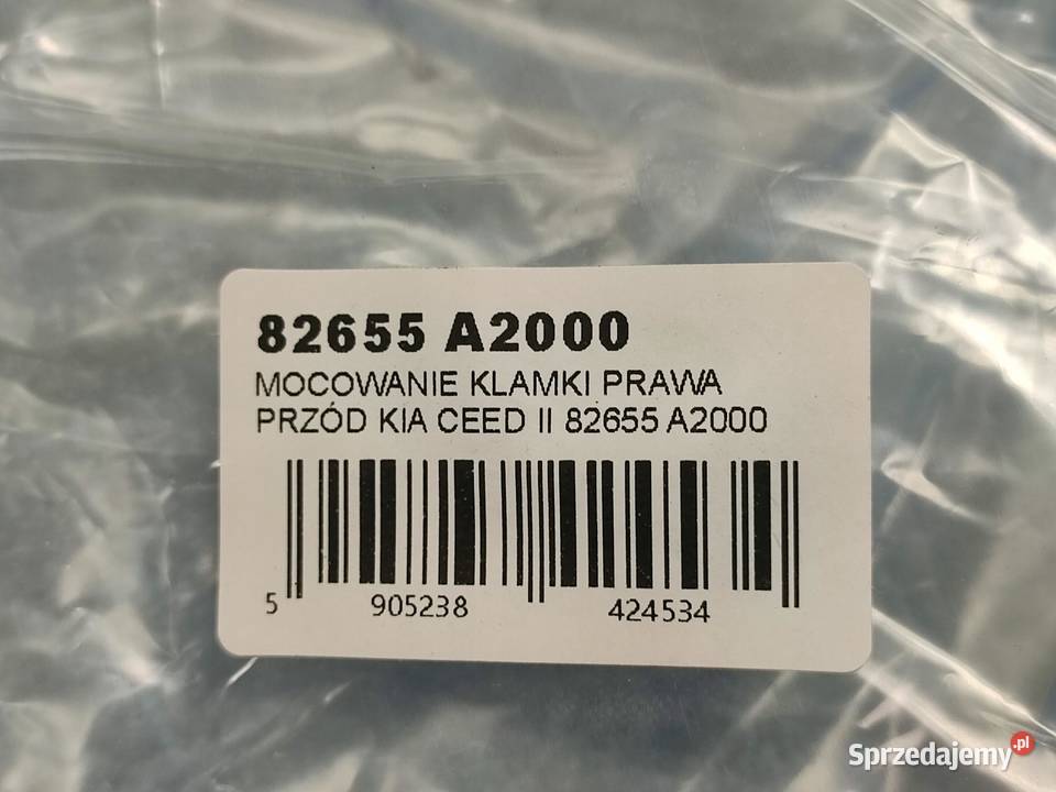 MOCOWANIE KLAMKI PRAWY PRZÓD KIA CEED II JD