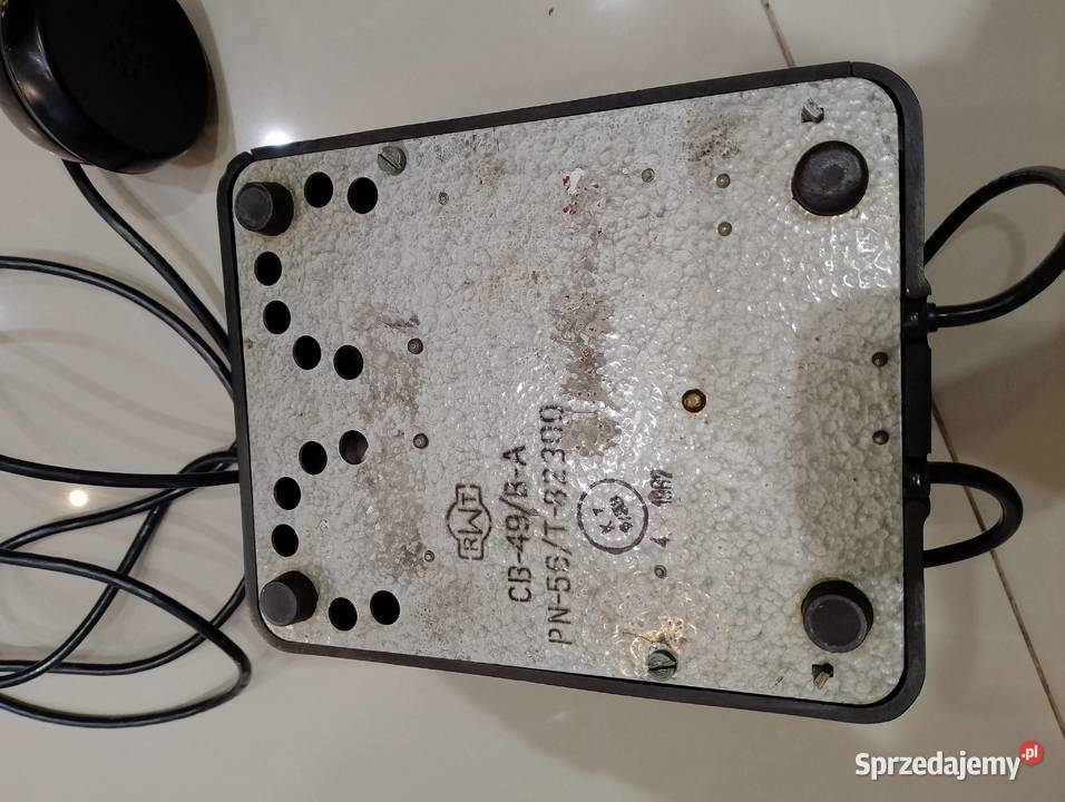 Telefon Bakielitowy z okresu prlu 1962 RWT Wielgłowy
