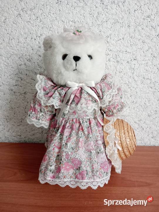 miś w ubranku na stojaku kolekcjonerski zachodniopomorskie Szczecinek