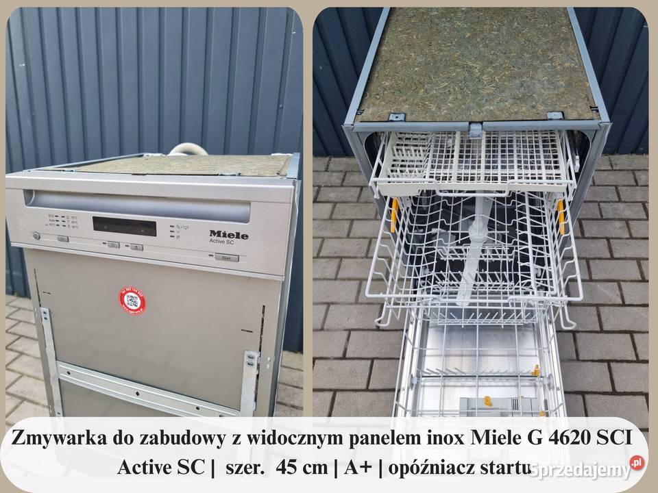 Zmywarka do zabudowy z widocznym panelem inox Wrocław sprzedam