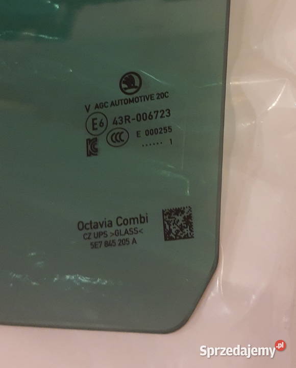 Szyba lewy tył Skoda Octavia 4 IV Combi Karoseria Szczecin