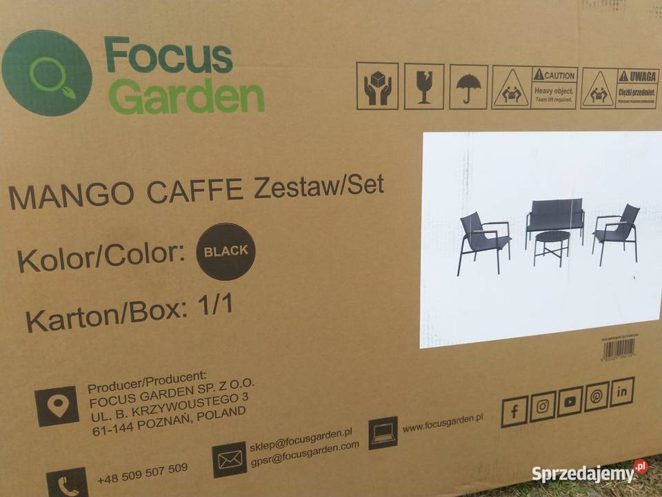 NAJTANIEJ Zestaw Mebli MANGO CAFFE Dark Grey Zabrze