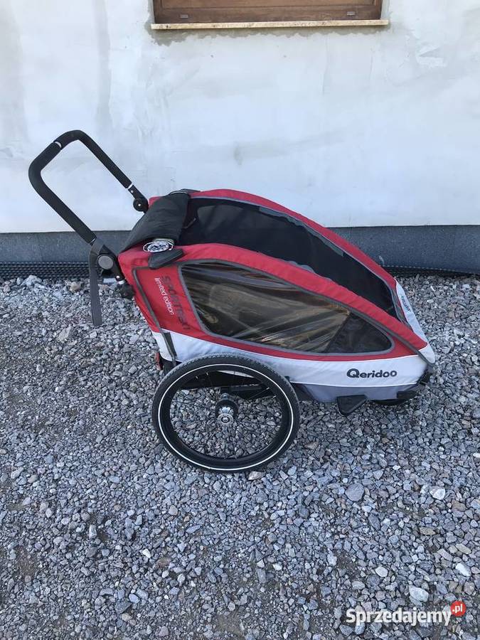 Przyczepka rowerowa Qeridoo Spotrex1 z hamakiem Kranów