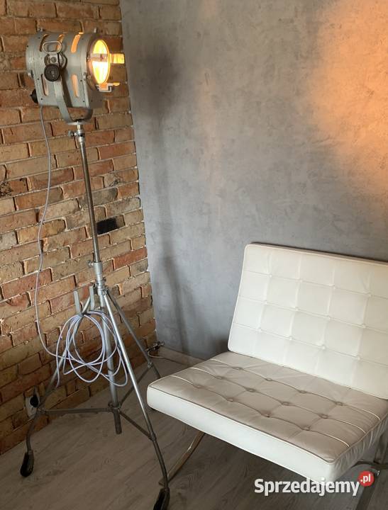 Oświetlenie teatralne PRL lampa Vintage loft