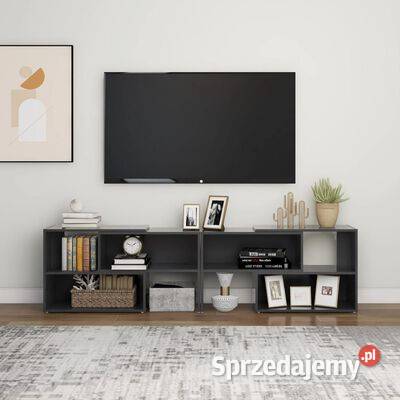 Szafka pod TV szara 149x30x52 materiał mazowieckie Warszawa