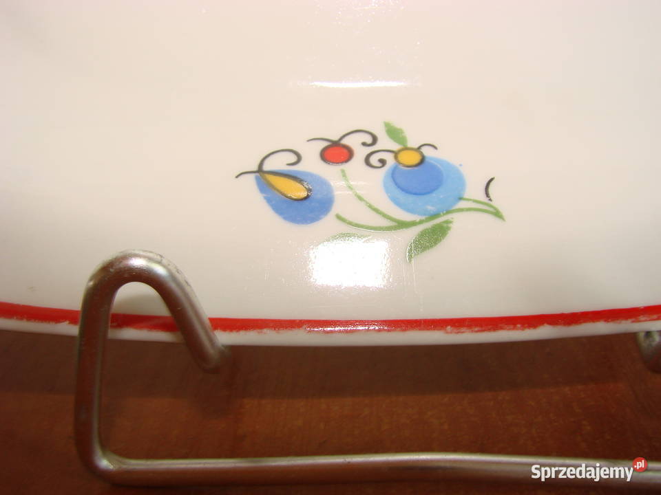 Lubiana wzór kaszubski mały półmisek PRL Pruszcz Gdański