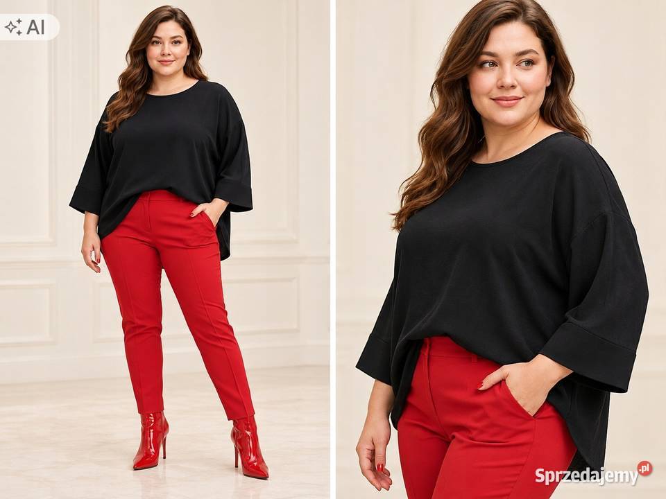 Bluzka damska czarna kimono plus size biust 120 łódzkie