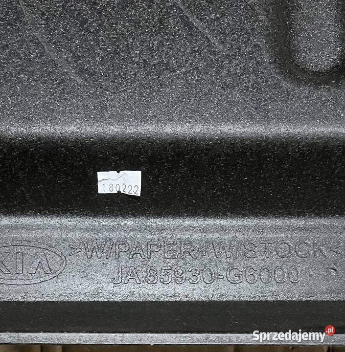 KIA PICANTO III 2017r PÓŁKA BAGAŻNIKA TYŁ Półki tylne Sosnowiec sprzedam