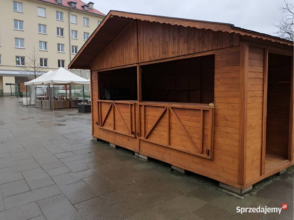 DOMEK HANDLOWY 2 DREWNIANY KIOSK SKLEPIK PRODUCENT Parzymiechy