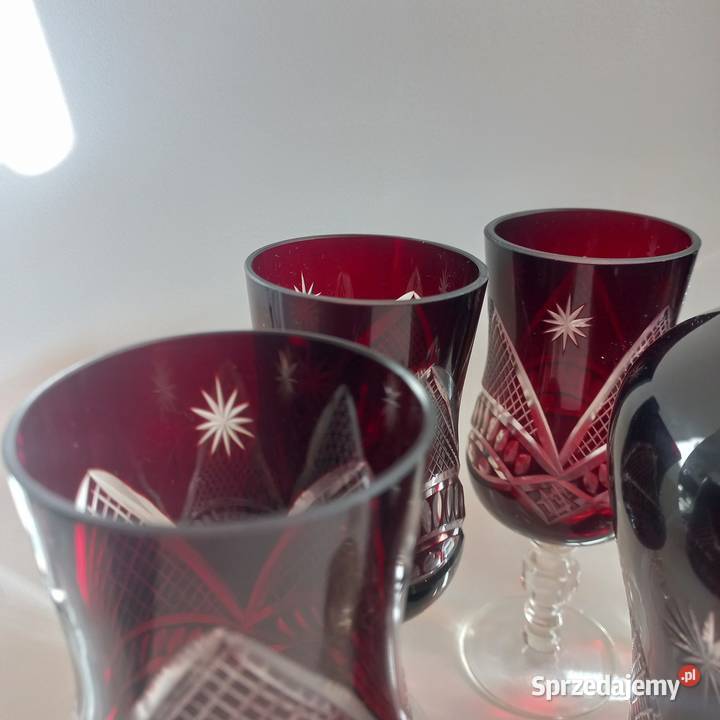 Zestaw kryształowy do wina Bohemia karafka 6 Toruń sprzedam