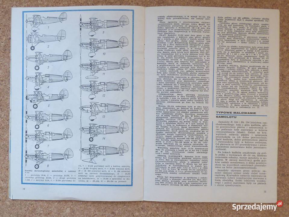 W Samolot myśliwski Avia B 534 TBiU