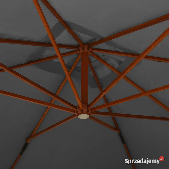 Wiszący parasol z drewnianym słupkiem 400x300 Pozostałe Warszawa