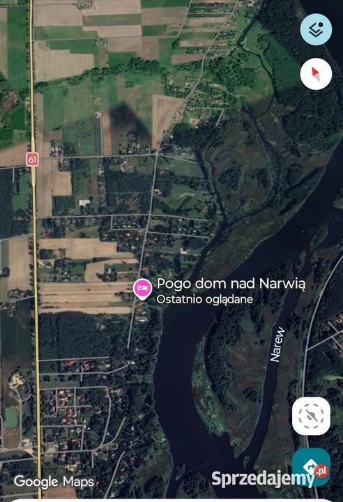 Działka w bliskim dojściem do Narwi 1300 m2 Sprzedaż mazowieckie Pogorzelec