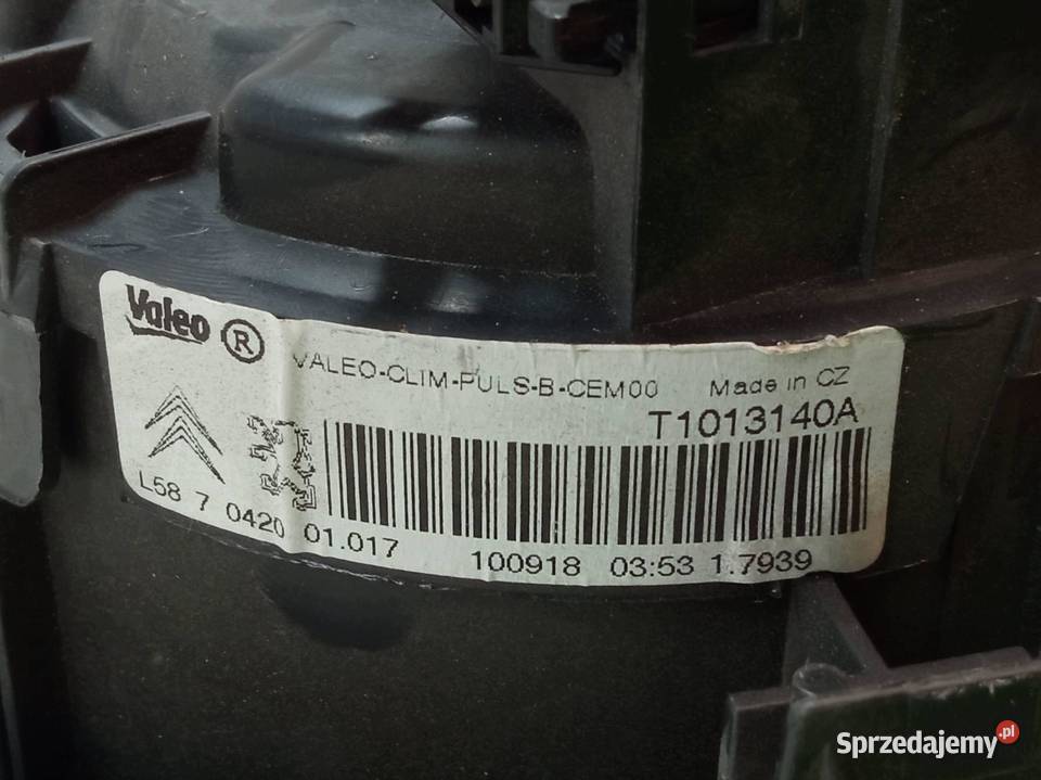 DMUCHAWA NAWIEWU REZYSTOR EU KPL T1013140A