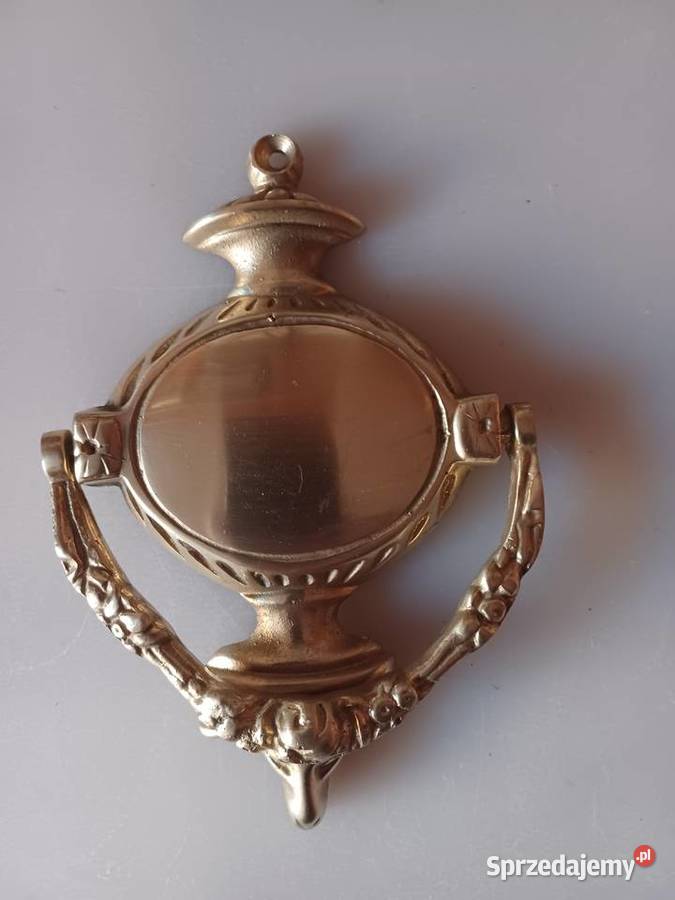 Piękna stara kołatka mosiężna Poznań