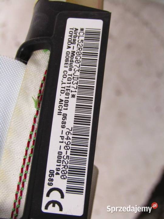 KURTYNA POWIETRZNA AIRBAG LEWA LEWE SUZUKI SWIFT osobowe