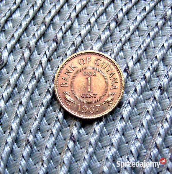 Gujana 1 Cent 1967r wielkopolskie Kalisz