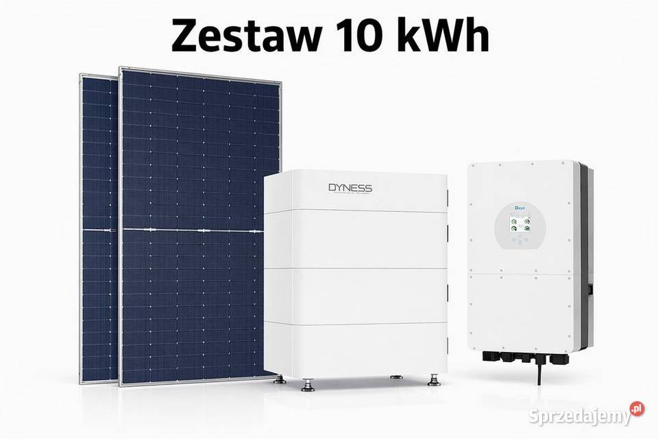 Zestaw budżetowy 10kWh HV panele inwerter 3 fazy Dom i Ogród