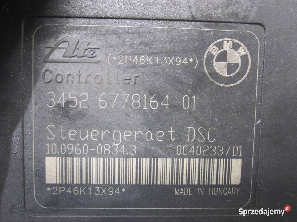 BMW E87 E90 E91 20 10r pompa ABS 6778163 Pompy hamulcowe Kielce