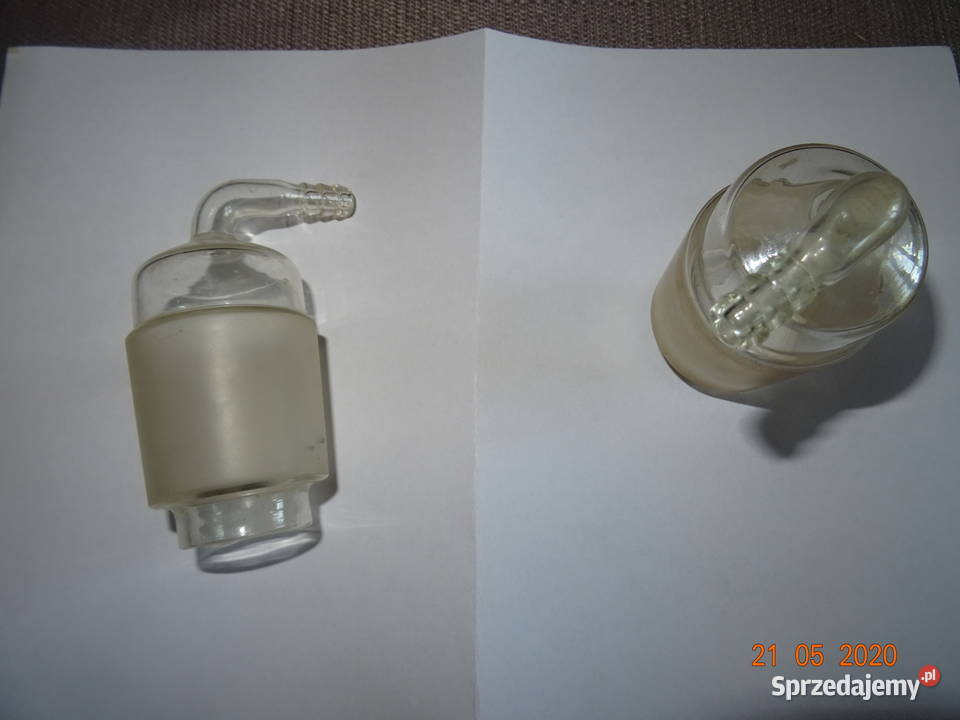 Korek szklany stożkowy szlifowany z ujściem Pozostałe łódzkie Łódź